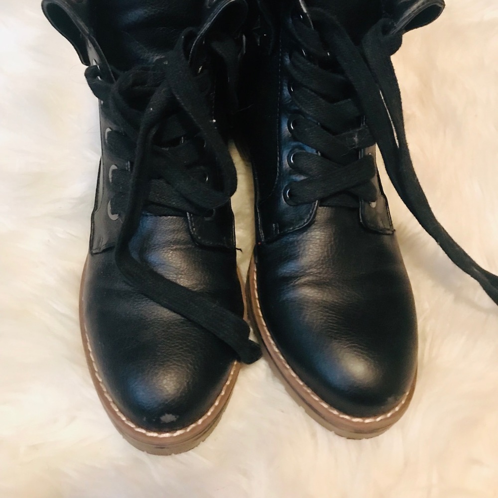 TommyHilfiger combat boots.